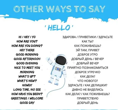 Как оригинально поздороваться на английском?