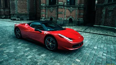 Обои на рабочий стол Ferrari, 458 на дороге, обои для рабочего стола,  скачать обои, обои бесплатно
