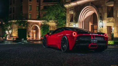 Скачать обои Ferrari, Красный, Автомобиль, Автомобиль в разрешении  1024x1024 на рабочий стол