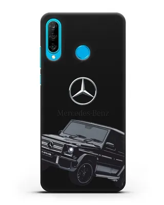Чехол с картинкой Мерседес Гелендваген для Huawei P30 Lite силикон черный  купить в интернет-магазине CASEME.BY