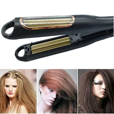 Плойка гофре щипцы \"Сrimping hair iron\" автоматические, Черный утюжок гофре  для волос для объема (NS) (ID#1612591300), цена: 623.75 ₴, купить на Prom.ua