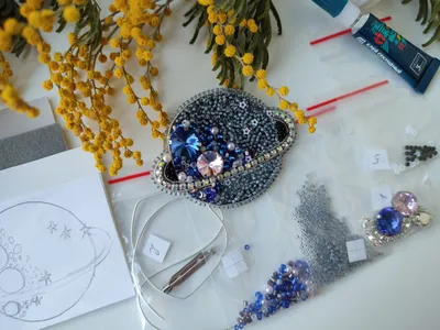 Картинки из бисера на клею фотографии