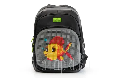 Купить школьный рюкзак с пикселями upixel futuristic kids school bag  u21-001 динозавры голубой в интернет магазине Rukzakid.ru