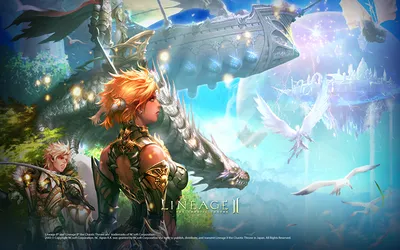 Обои для рабочего стола Lineage 2 Lineage 2 Gracia Фэнтези молодая