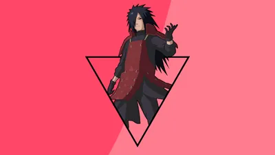 Обои на рабочий стол Madara Uchiha / Мадара Учиха в доспехах сидит на белом  фоне из аниме Наруто / Naruto, обои для рабочего стола, скачать обои, обои  бесплатно