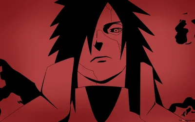 Обои на рабочий стол Персонаж Madara uchiha / Мадара учиха в черном, с  татуировками, стоит, скрестив руки, на фоне циклопа, by lainad007, обои для рабочего  стола, скачать обои, обои бесплатно