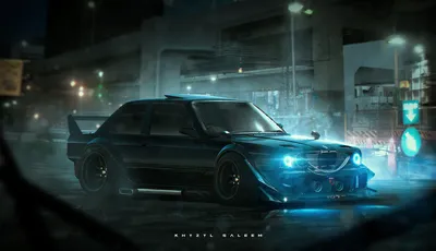 Обои на рабочий стол Тюнинг bmw | Машина на улице ночью, обои для рабочего  стола, скачать обои, обои бесплатно