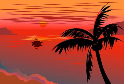 Обои пляж, 5k, 4k, океан, закат, пальмы, отдых, отпуск, путишествие, beach,  5k, 4k wallpaper, ocean, sunset, palm trees, vacation, journey, Природа #615