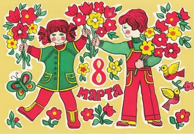 Рисунки на 8 марта в детский сад