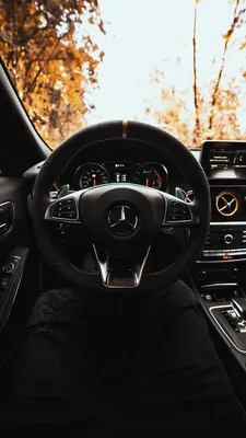 Скачать 800x1420 mercedes, машина, руль, салон обои, картинки iphone se/5s /5c/5 for parallax
