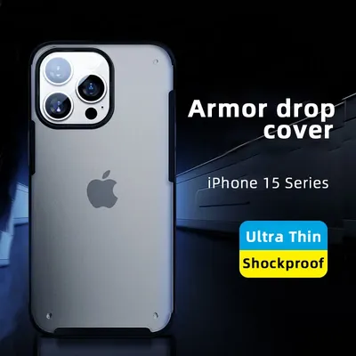 Противоударный матовый прозрачный чехол Anteen для Iphone 15 Pro Max Plus |  AliExpress