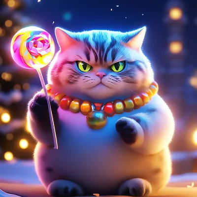 🍪 Тусенок 🍭— эпичный новогодний …» — создано в Шедевруме