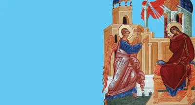 Рукописная икона Благовещение Пресвятой Богородицы — Купить икону или  выполнить образ на заказ | © ApostolosAndreas