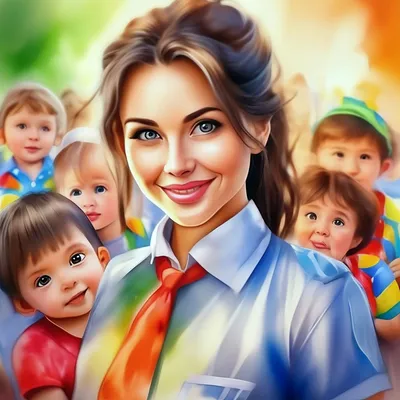 Открытка на день воспитателя\" - \"Академия педагогических проектов  Российской Федерации\"