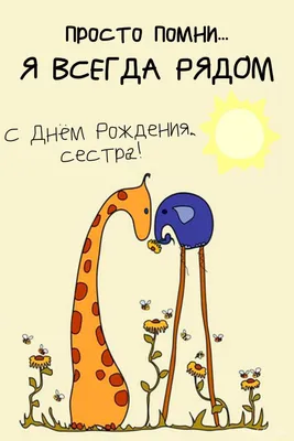 Поздравления с днем рождения сестре | С днем рождения сестра, Сестренки, С  днем рождения