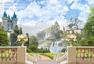 ᐉ Фотообои флизелиновые абстракция для спальни/зала/кухни Шары и одуванчики