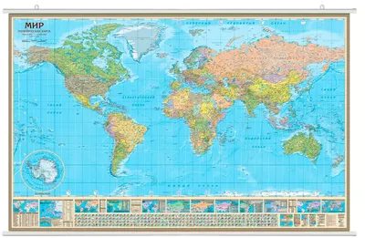 Карты России - политическая, физическая, контурная, географическая