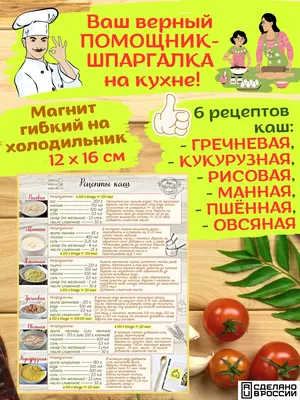 Сладкая Совушка Магнит мотиватор на холодильник \"Правила кухни\"