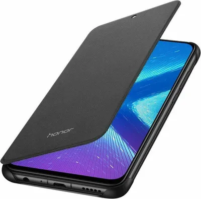 Защитный чехол-книжка Flip Cover для Huawei Honor 8X - Midnight Black  (171542B) - цена, фото, обзор