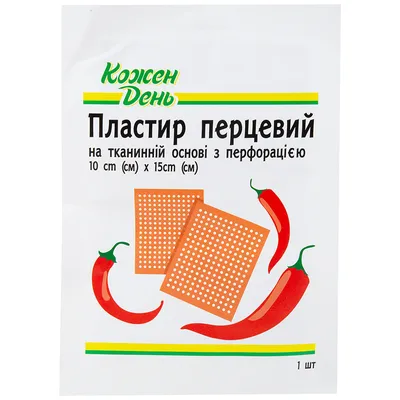 Пластырь Кожен День Перцовый, 10х15 см от продавца: АШАН | ROZETKA