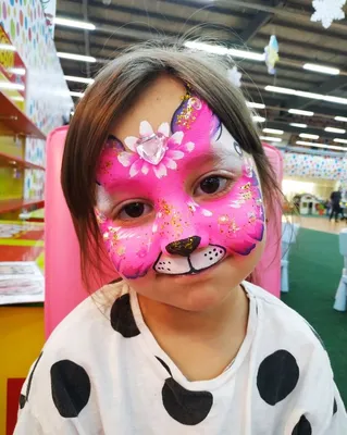 Аквагрим. Рисунок на лице. Котик. Аквагрим на лице | Carnival face paint,  Face, Painting
