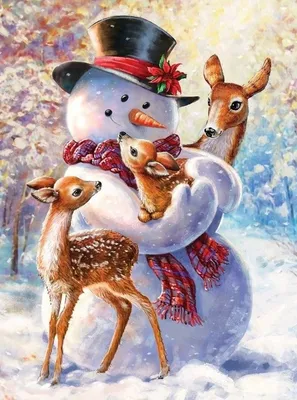 Новый год 2019 картинки для срисовки и рисования - сборка (19 картинок)