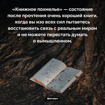 После хороших книг может возникать «книжное похмелье»