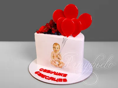 Топпер д/Бенто Полтортика на Полгодика зерк.золото (14/6 см) - Торты  Fairycakes