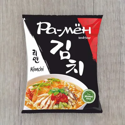 Лапша быстрого приготовления Ра-мен Kimchi со вкусом говядины и кимчи. |  отзывы
