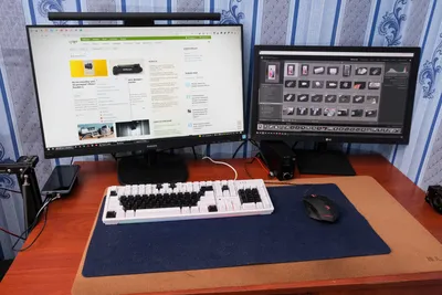 Как добавить места на рабочем столе. Кронштейн DEXP EM32-C02 для двух  мониторов / Видеокарты и мониторы / iXBT Live