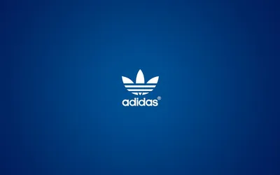 Обои на рабочий стол Adidas / Адидас логотип на голубом фоне, обои для рабочего  стола, скачать обои, обои бесплатно