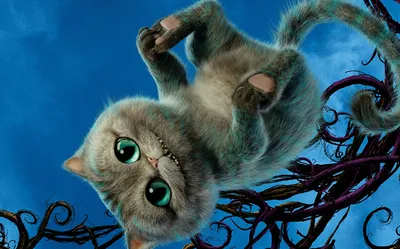 Обои для рабочего стола Алиса в стране чудес коты Cheshire Cat