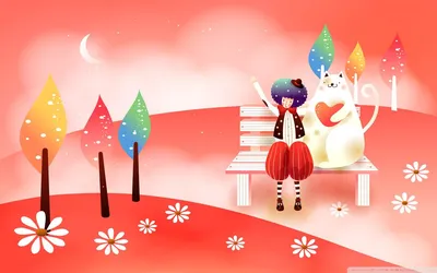 Картинка на рабочий стол детские обои, звёзды, улыбка, девочка 2560 x 1440