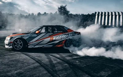 Картинки дрифт, ниссан, спорт, nissan, автомобили, дым, Drift, silvia, s13  - обои 1280x800, картинка №31503
