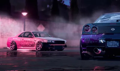 Обои Дрифт Toyota Supra 1920x1080 скачать бесплатно на рабочий стол