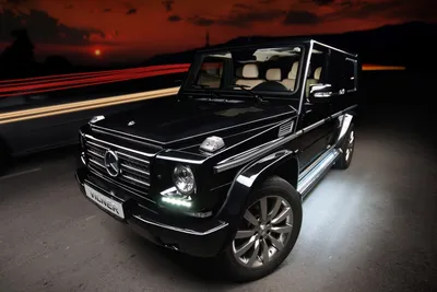 Обои крутой черный гелик, Mercedes-Benz, джип, машина на рабочий стол