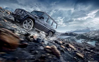 Скачать обои Mercedes-Benz, перед, G55, front, g class, gelandewagen,  раздел mercedes в разрешении 1920x1080