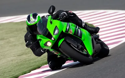 Картинка на рабочий стол moto racing, спорт, байки, мото обои, kawasaki,  гонки, зелёный кавасаки 1680 x 1050