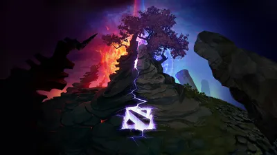 Download wallpaper logo, game, dota, dota 2, section games in resolution  1920x1080