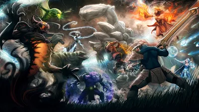 Обои для рабочего стола DOTA 2 Логотип эмблема Игры 1920x1080