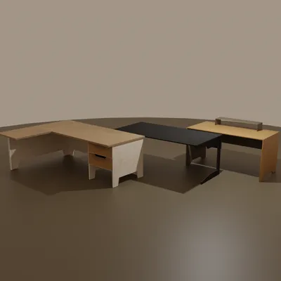 Desk pack Бесплатно 3D Модель in Рабочий стол 3DExport