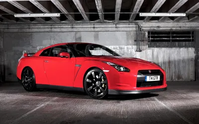 Обои черный Nissan GTR тюнинг на рабочий стол