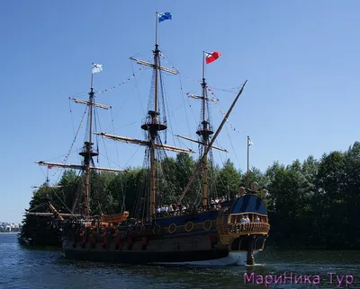 Картинка Парусные Корабли, Облака, маяк HD фото, обои для рабочего стола