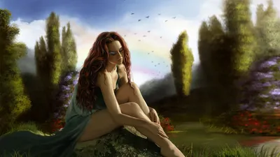 Рисованные картинки 1366х768 на рабочий стол