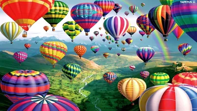 Обои воздушные шарики, розовый, голубой, розовый фон картинки на рабочий  стол, фото скачать бесплатно