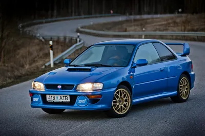 Обои subaru, wrx, sti, голубой, вид спереди картинки на рабочий стол, фото  скачать бесплатно