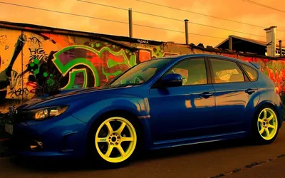 Обои Subaru Impreza WRX STI для телефона и на рабочий стол iPhone 4