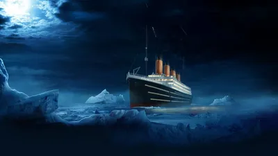 Обои на рабочий стол Тонущий пароход Титаник / Titanic, обои для рабочего  стола, скачать обои, обои бесплатно