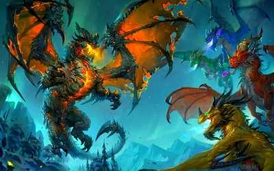 Битва героев из мира warcraft - обои на рабочий стол
