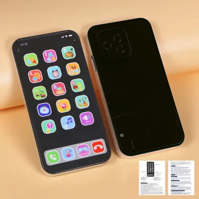 Игрушечный телефон для малышей сенсорный экран Музыкальный развивающий -  купить с доставкой по выгодным ценам в интернет-магазине OZON (1287058046)